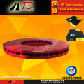 Red coating anti-rust brake rotor rust proof